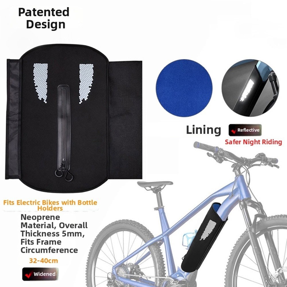 E-Bike Component Cover Set: Neoprene Battery Motor + Oxford Handlebar Covers