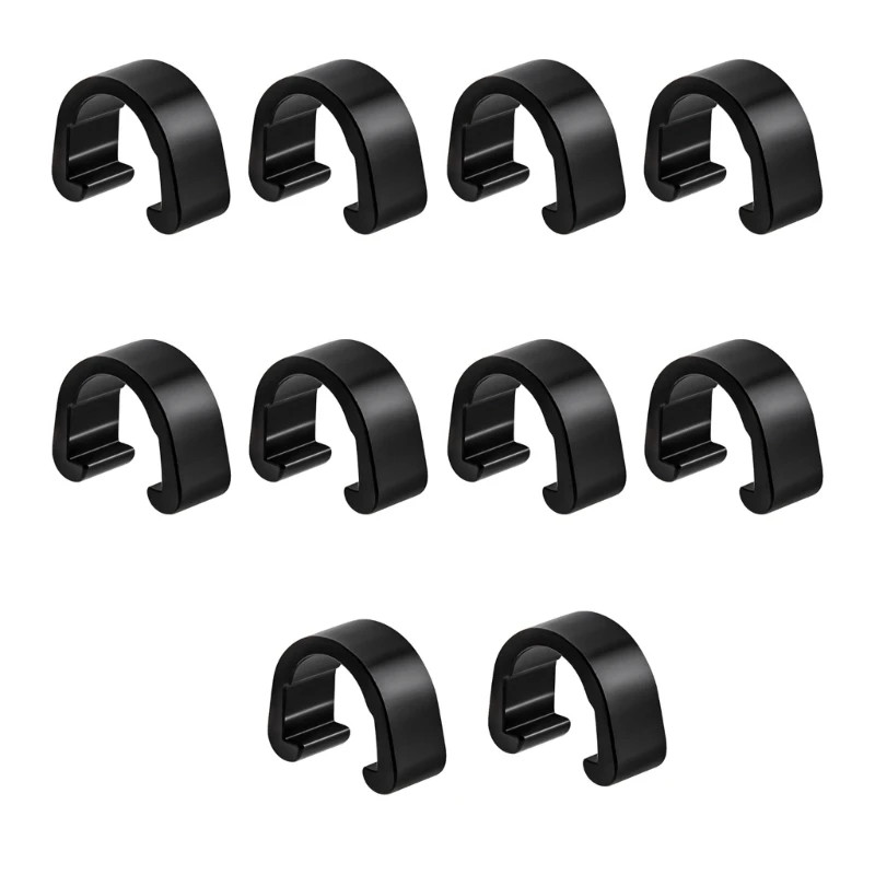 10pcs Bike Brake Cable Clips Aluminum Alloy C-Clip Guide MTB Road
