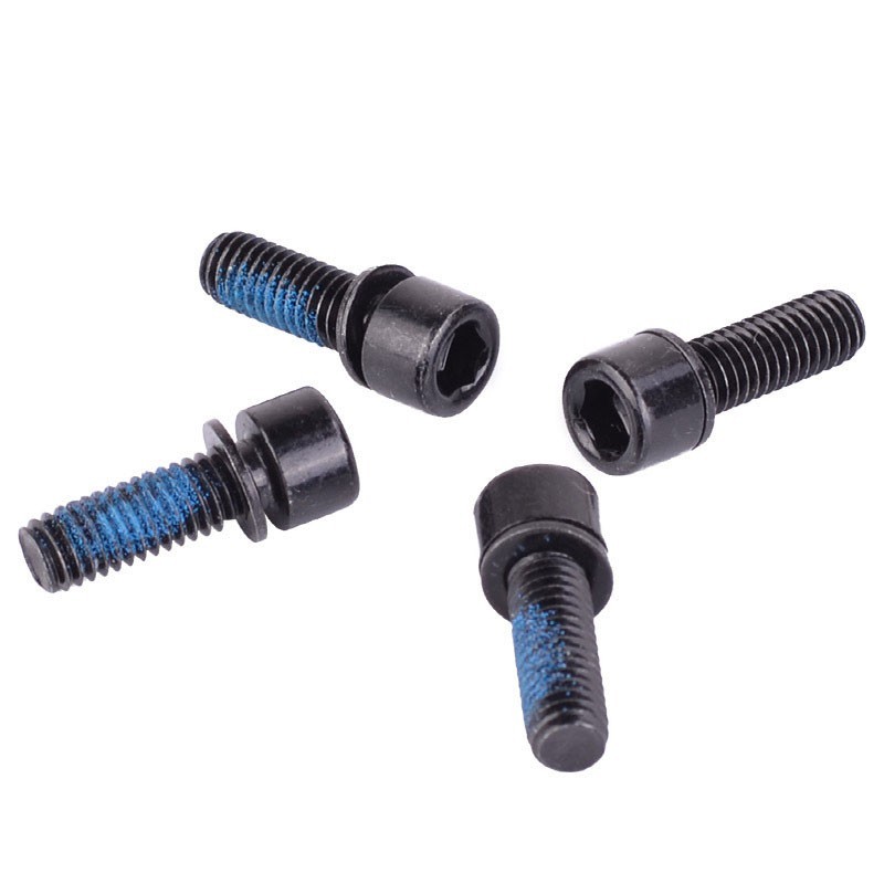 Black Coated High Carbon Steel M6*18mm Brake Caliper Mounting Screws (Set of 4)