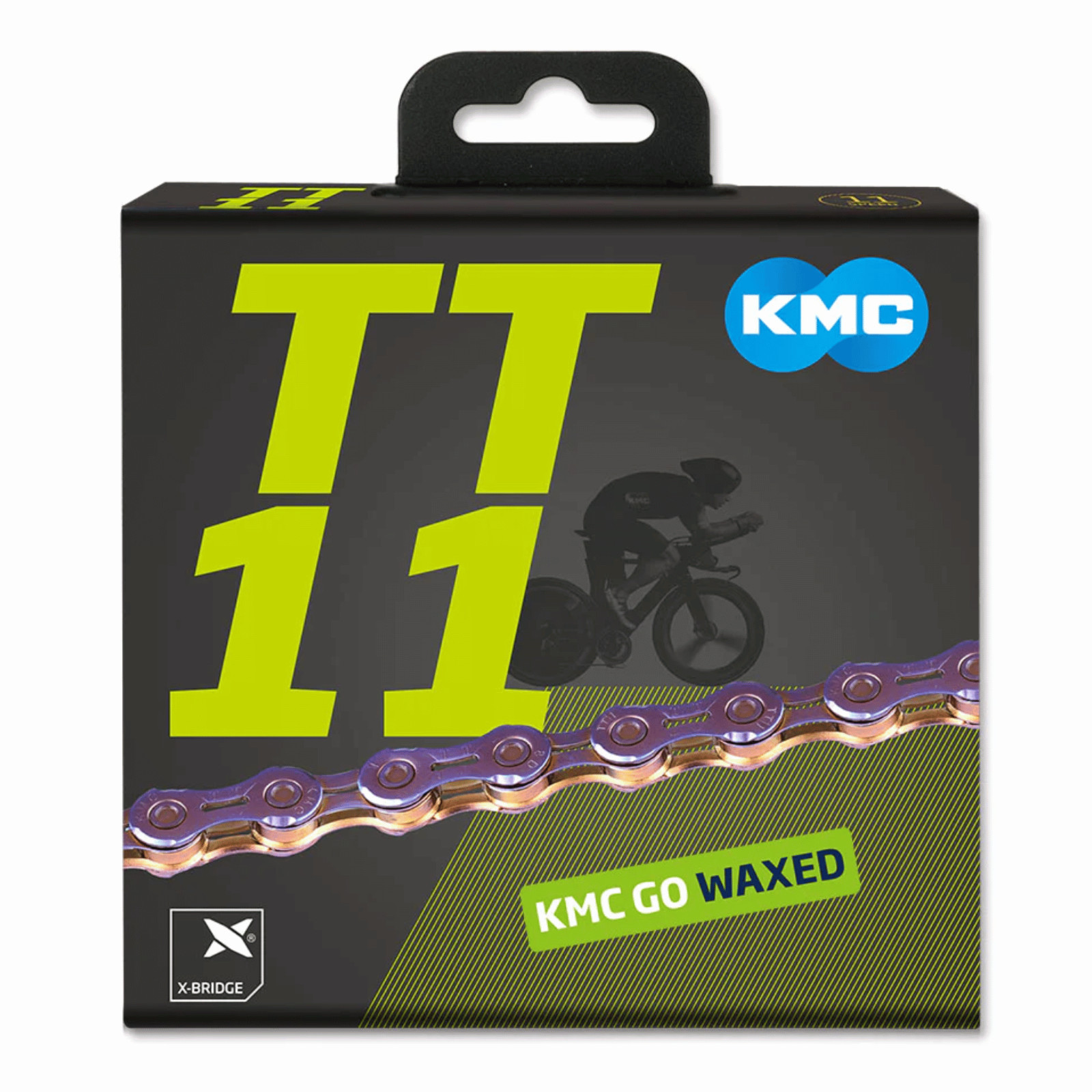KMC TT11 11 Speed Waxed Mountain Road Bike Chain fit SRAM Shimano 118 Links