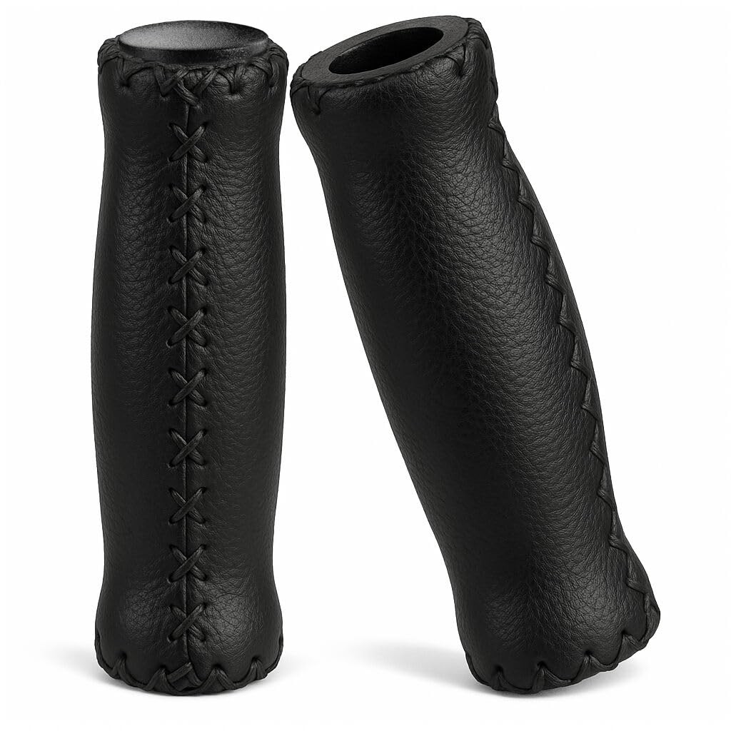 CyclingDeal Mountain Bike Grips – MTB for Beach 12.5cm x 3.5cm, Black
