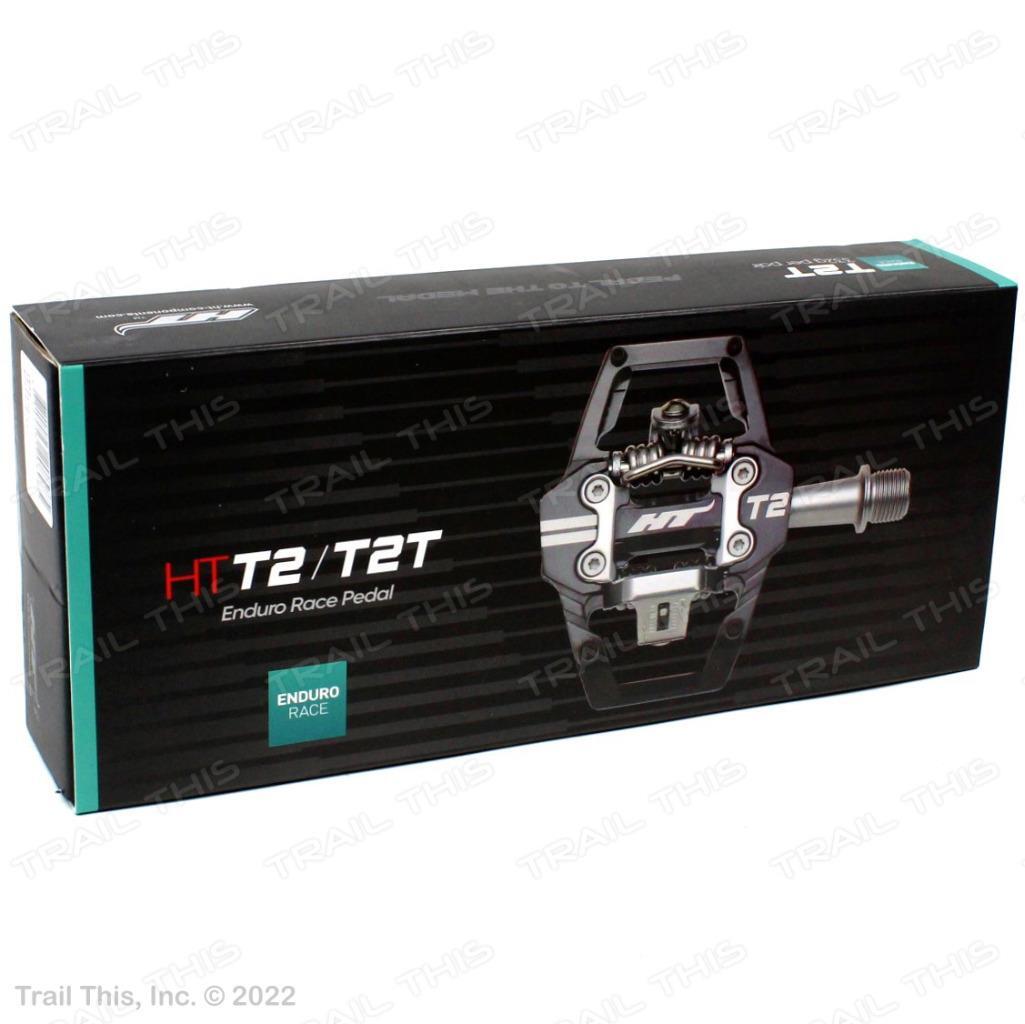 HT Components T2 Enduro Race Bike Style Bicycle CrMo Pedals Stealth Black