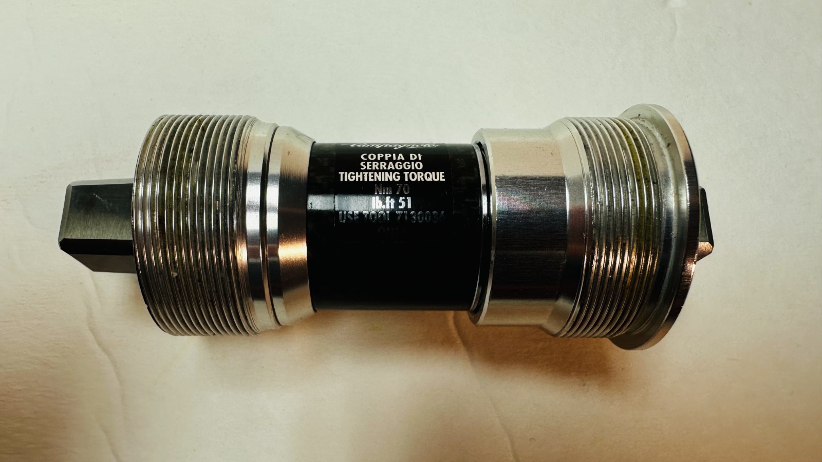 * CAMPAGNOLO RECORD BOTTOM BRACKET BB99-RE02IT ITALIAN SQUARE TAPER 102MM – NEW*