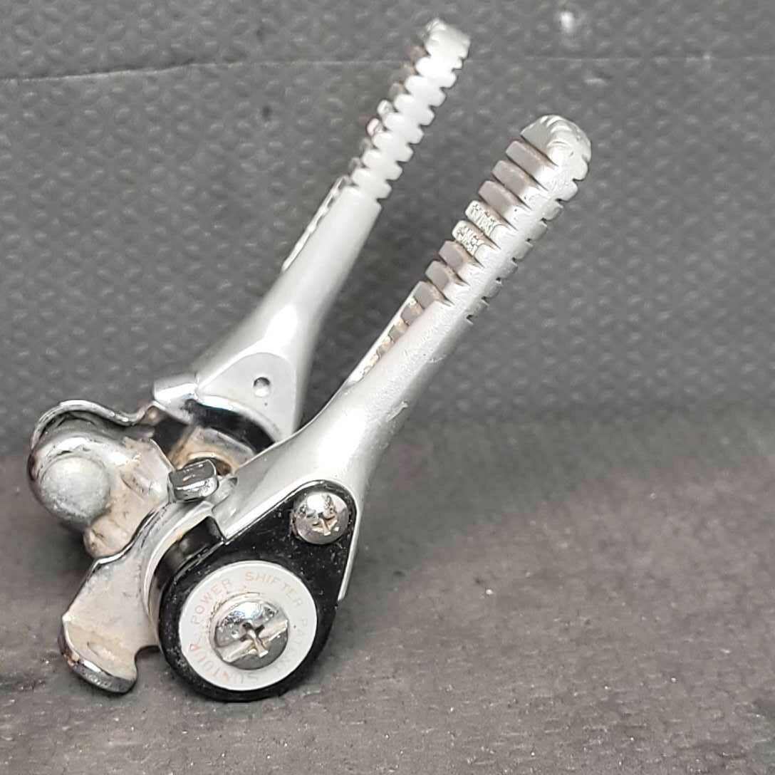 Suntour Power Shifters Downtube Ratchet 1980 Silver