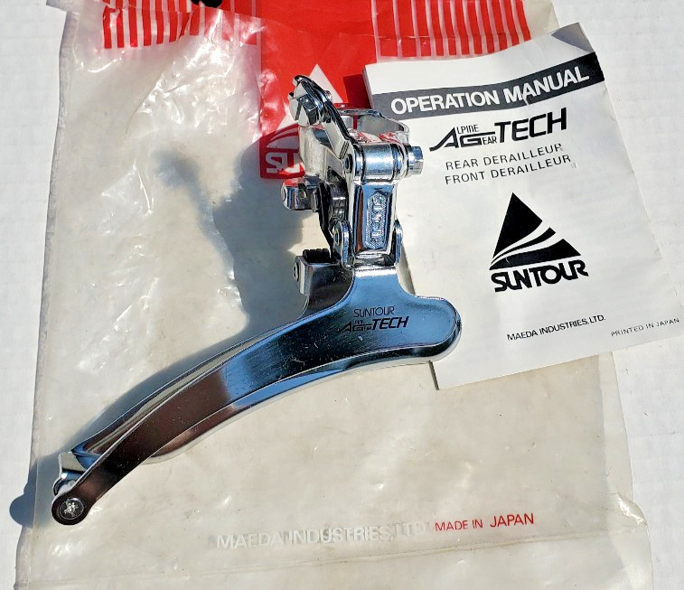 NOS Suntour Alpine Gear Tech Front Derialleur MTB Touring Road Bicycle Schwinn