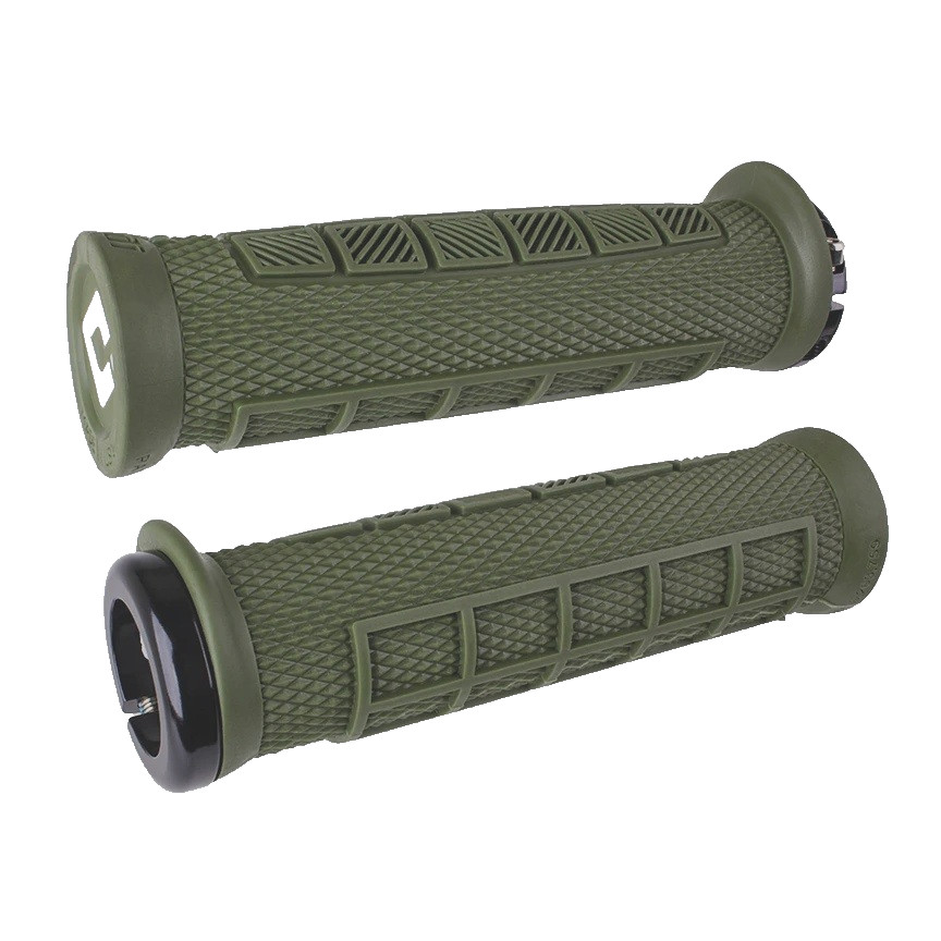 ODI ELITE PRO V2.1 Lock-On Grips (Army Green) – New Old Stock