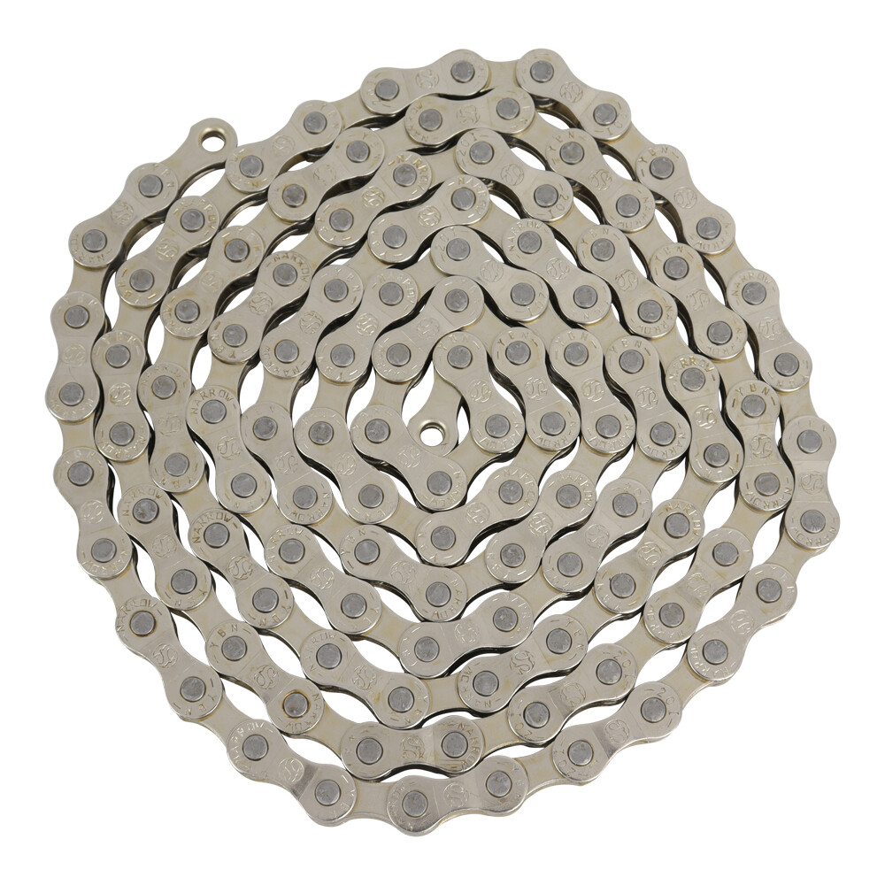 YBN Multispeed Bicycle Bike Chain 1/2 x3/32 116 Links 5 6 7 Speed Chrome