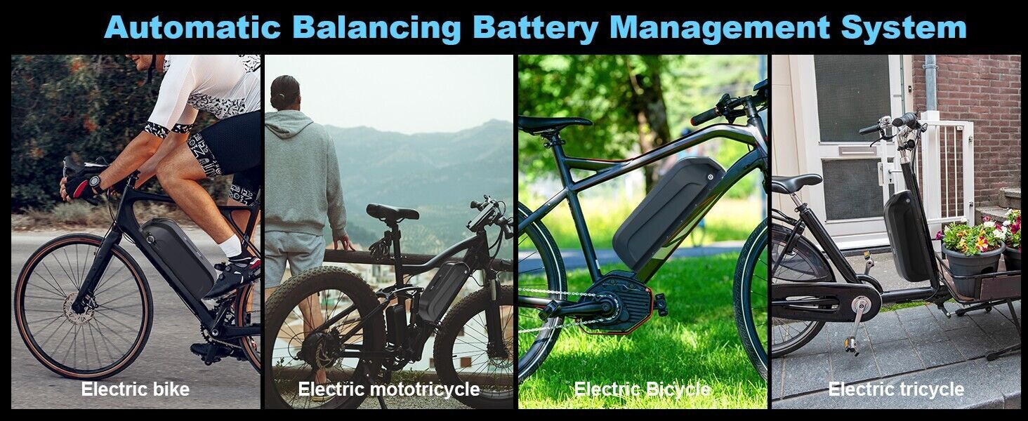 48v lithium battery EBike 48V 15Ah Battery Pack for 0-1000W E-Bike Motor