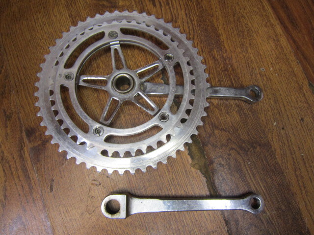 VINTAGE NERVAR SPORT 170L 52/42T COTTER PIN CRANK SET