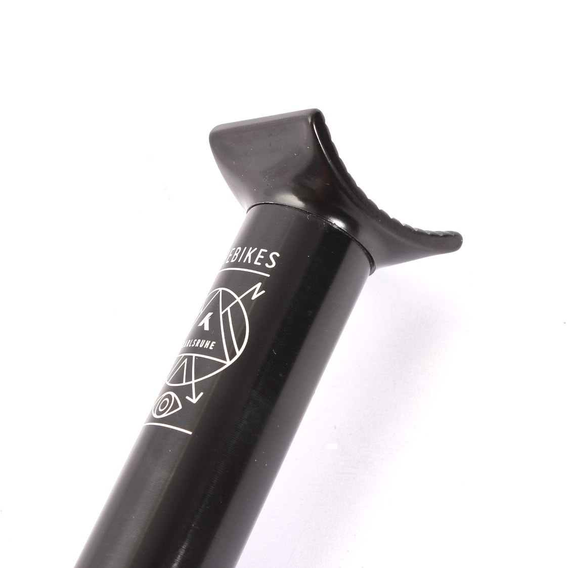 KHE Pivotal Seat Post 360mm Black – 25.4mm Alloy | 218g | Flatland BMX
