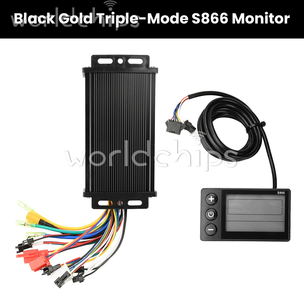 36V48V64V 30A Sine Wave Brushless Motor Controller 750-1500W Driver S866 LCD