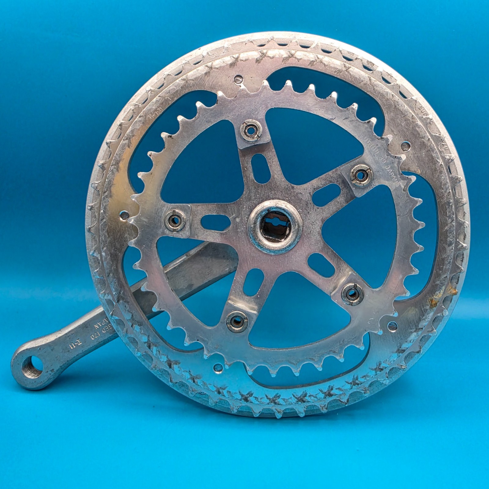 Sugino Super Maxy Square Taper Crankset 170mm 52/39t 110 BCD f22