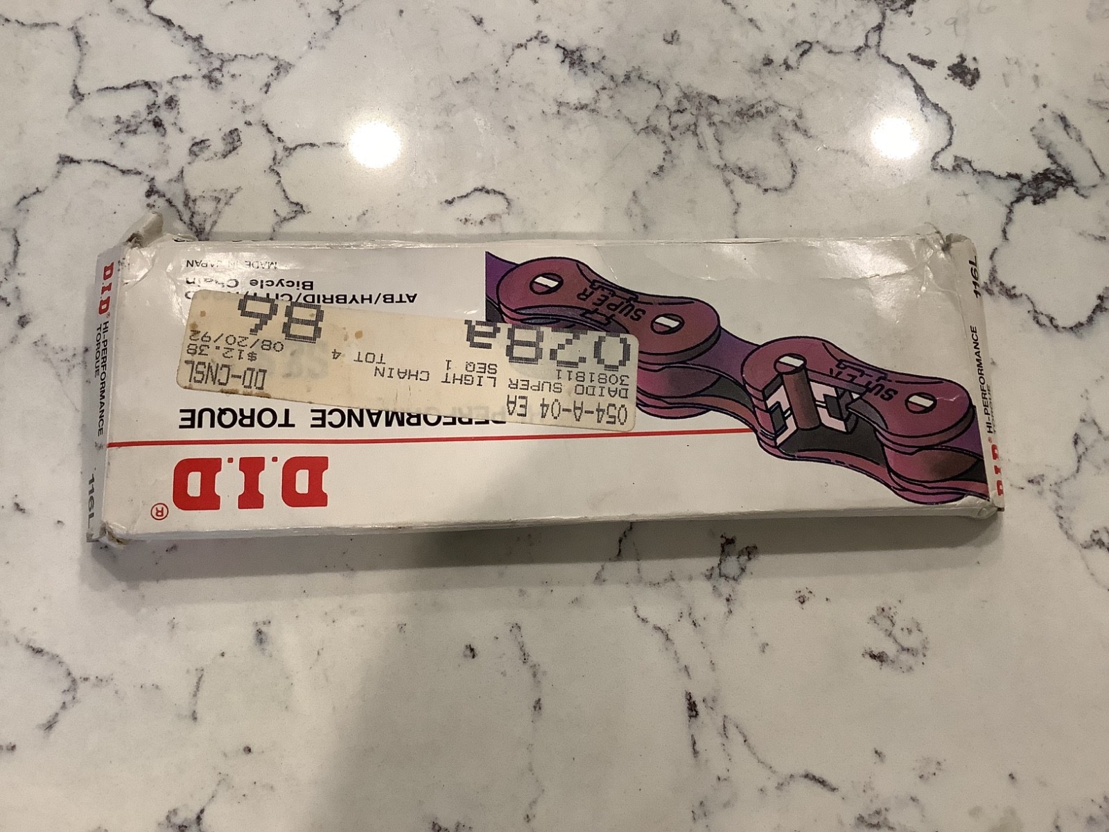 DID Bicycle Chain NOS Super Light Hi Performance Torque 116 Links 90s MTB