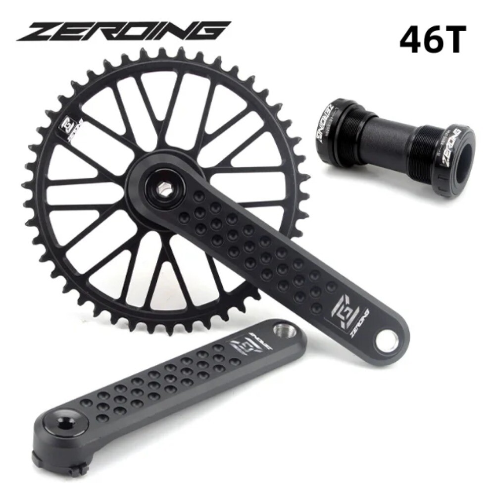 ROAD Bike Crankset CRS Hollow Crank Chainring 7075 Shaft CNC GRAVEL Spider Sram