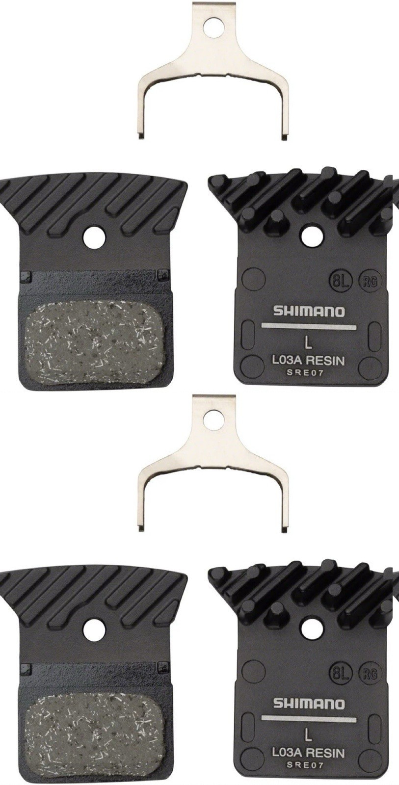 4-Pack! Shimano L03A Resin Fin Disc Brake Pads Road Gravel Dura-Ace Ultegra 105