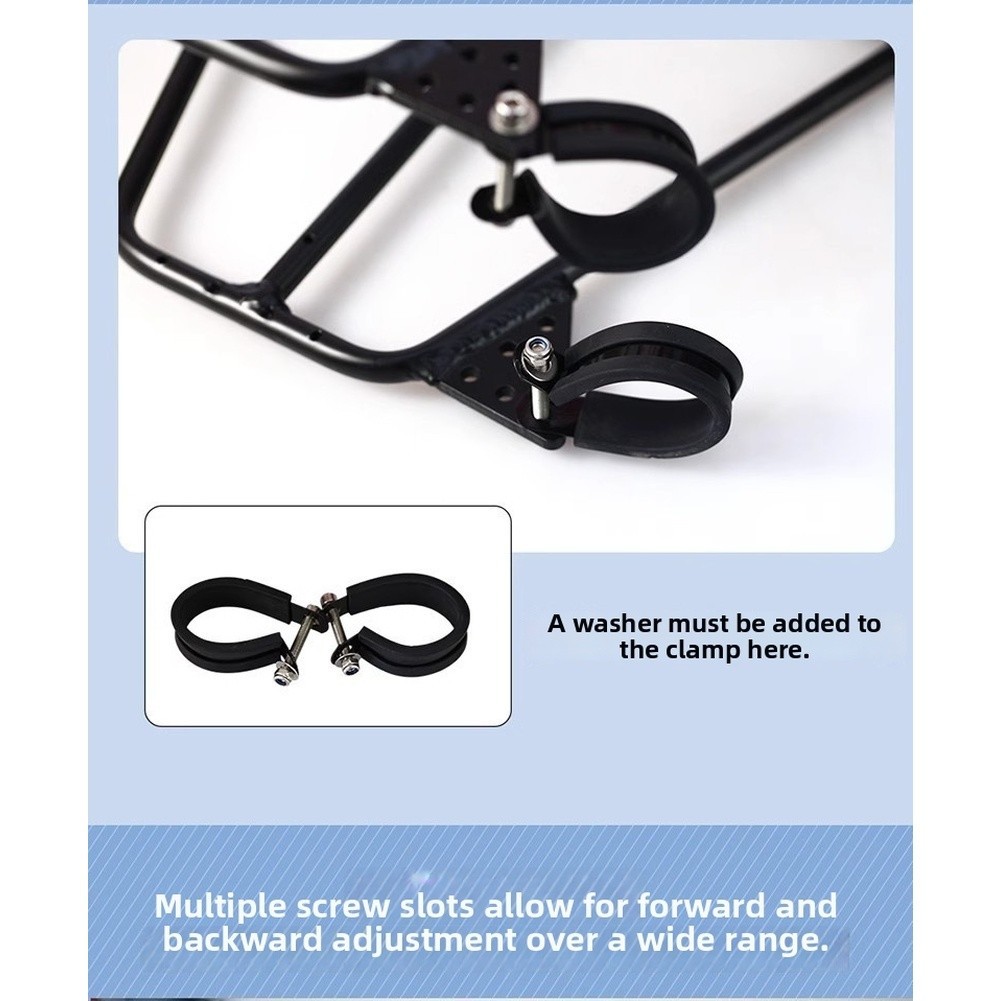 Lightweight Aluminum Mountain Bike Front Rack with Center Mount for Shock Forks