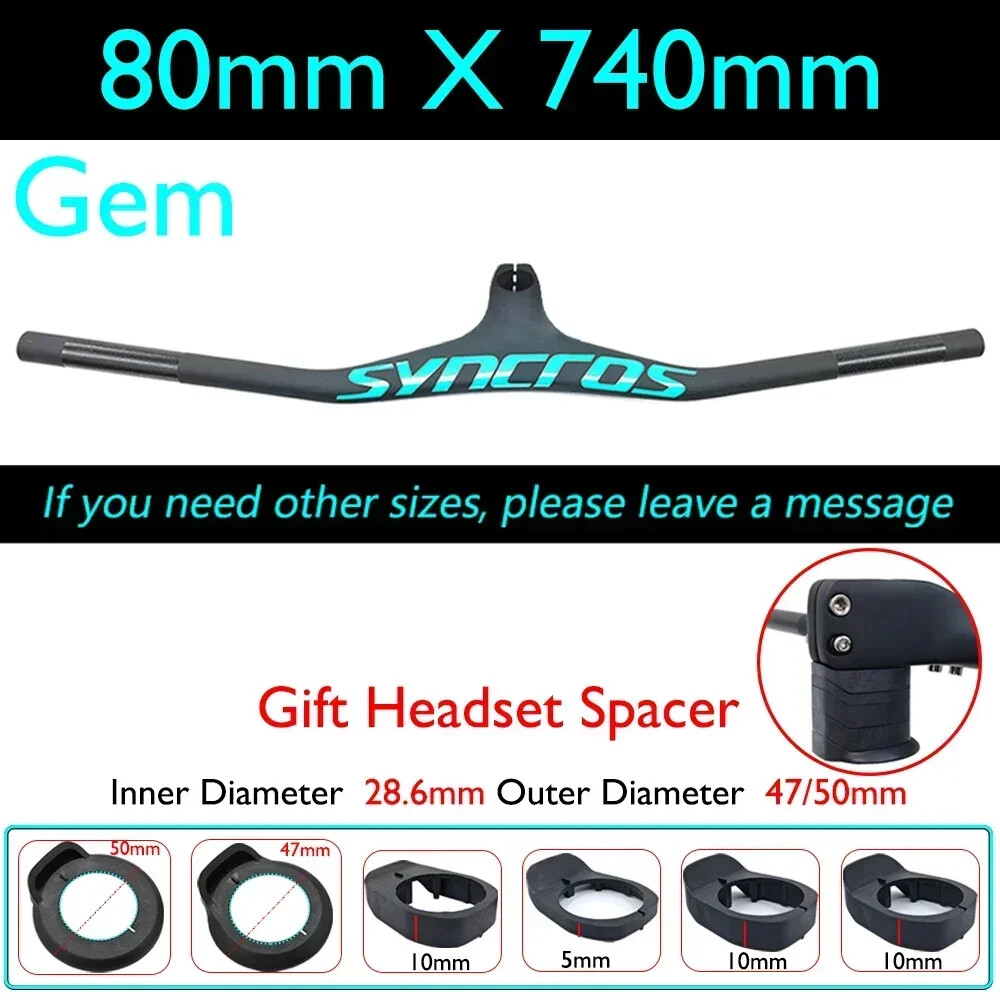 FRASER IC SL XC Carbon Fiber MTB Bicycle Integrated Handlebar -17° Degree 28.6mm