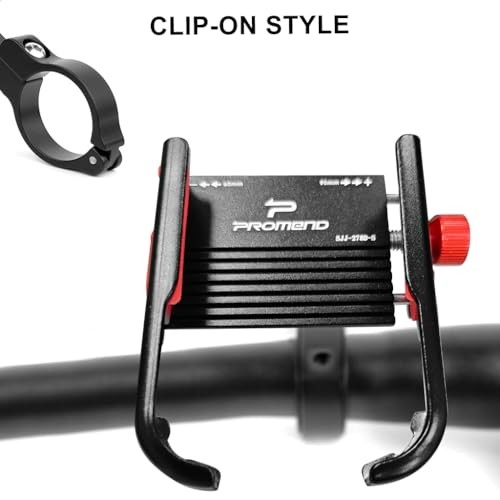 Quick Release Bike Phone Mount Holder, Aluminum Alloy Motorcycle Phone Mount,