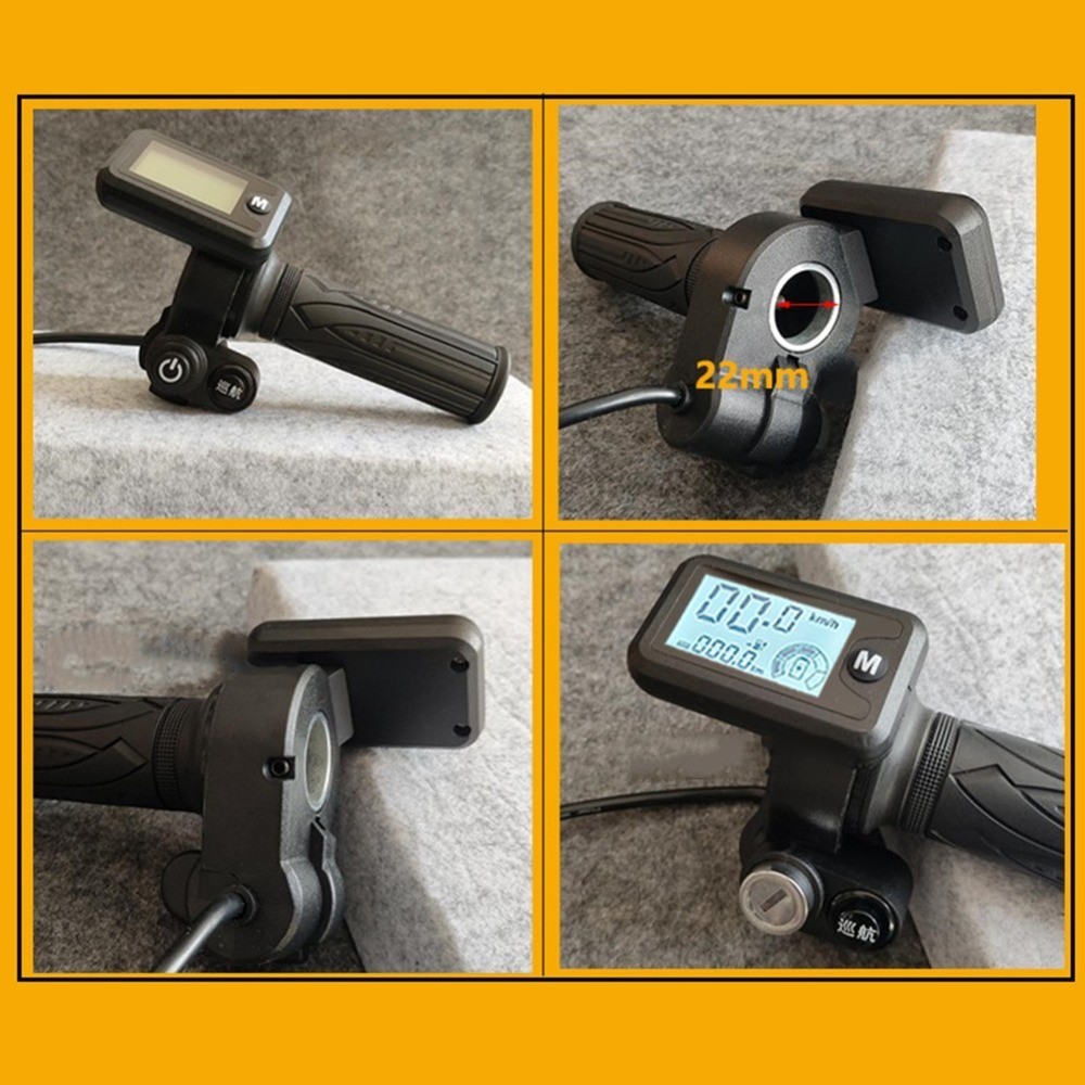 E-Bike P01 Voltage Switch 3 Gear Speed Throttle LCD Display M Button Control