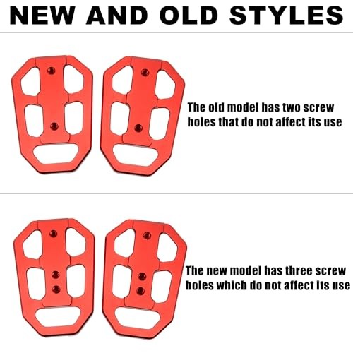 CNC Wide Foot Pegs,Motorcycle Footpegs Rest Wider For Standard Street Red