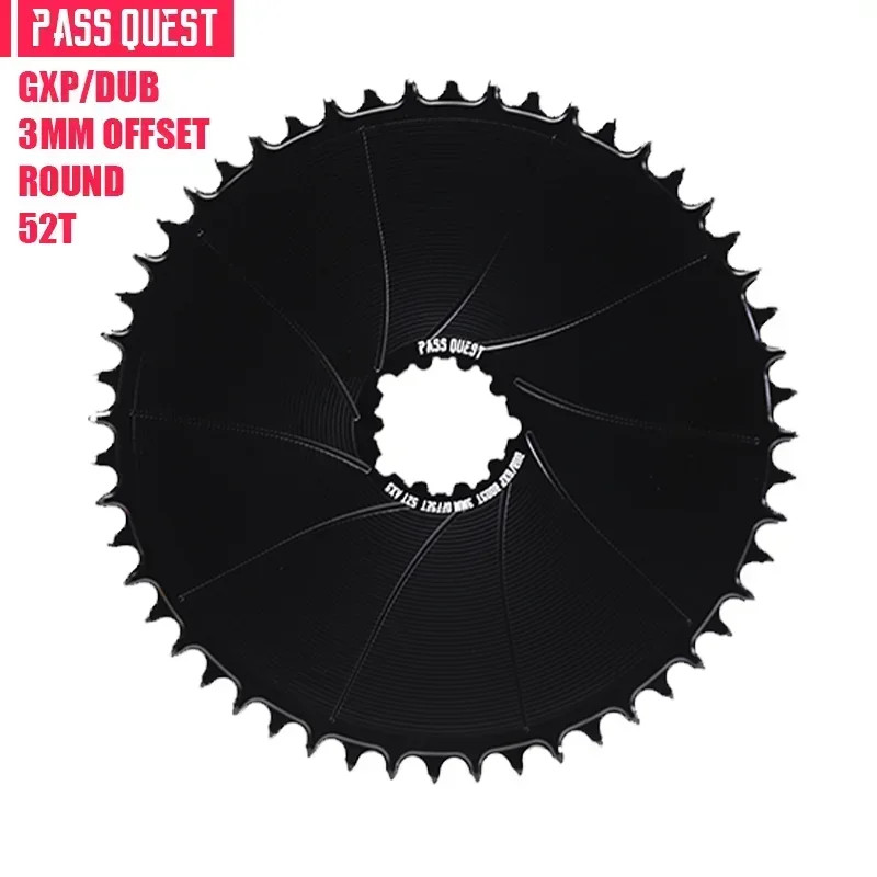 3mm Offest Narrow Wide Chainring for Direct Mount Crank Gravel Bike Chain 36-54T