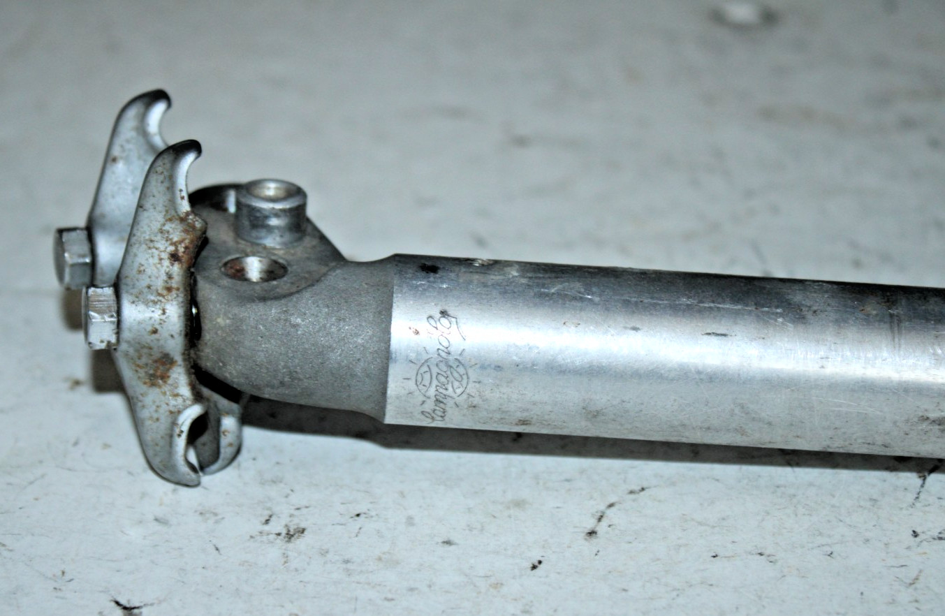 Vintage Campagnolo Seatpost Seat Tube 210/27.2mm 25mm Offset Silver Campy Italy~