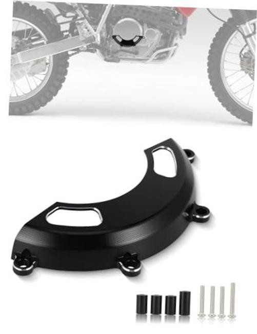 Black Dirt Bike Engine Cover Guard for XR650L, CNC Aluminum Case, Black