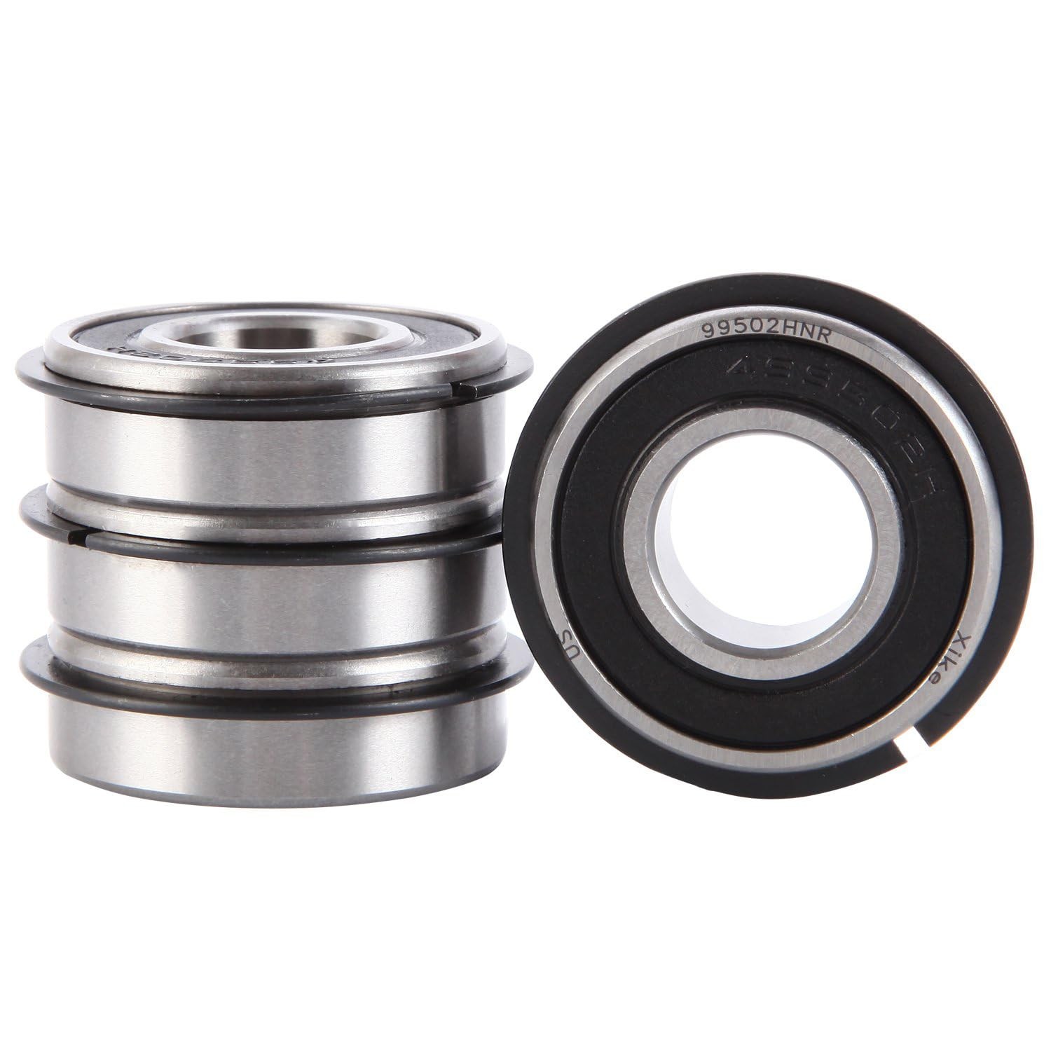 XiKe 4 Pack 99502HNR Bearing ID 5/8″ x OD 1-3/8″ x Width 7/16″, Replacement…