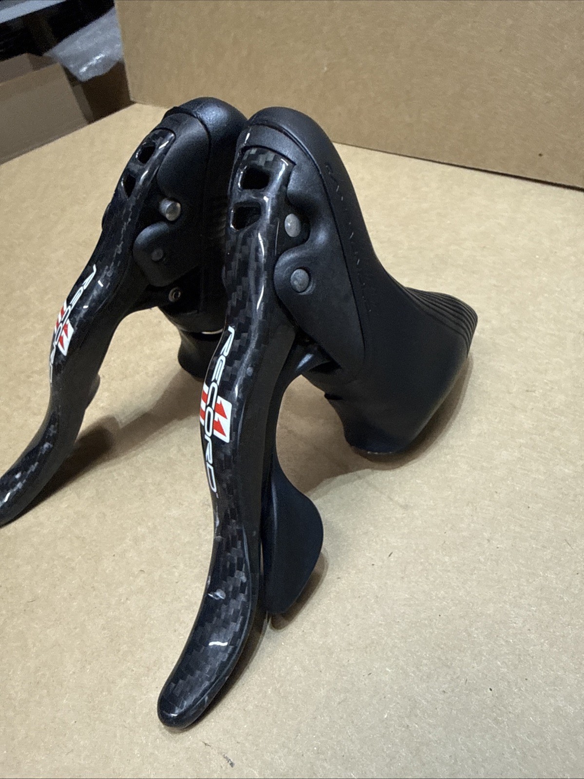 Campagnolo Record Carbon Fiber 11 Speed Ergopower Levers Shifters brd54