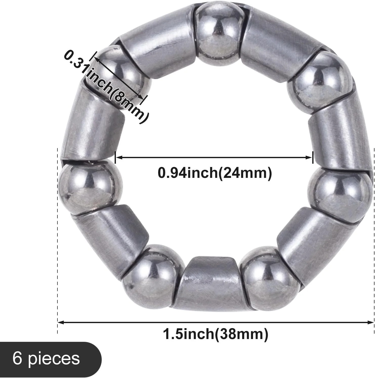 Bicycle Crank Ball Bearing Stainless Steel Bottom Bracket Bearings Bike Axle Whe
