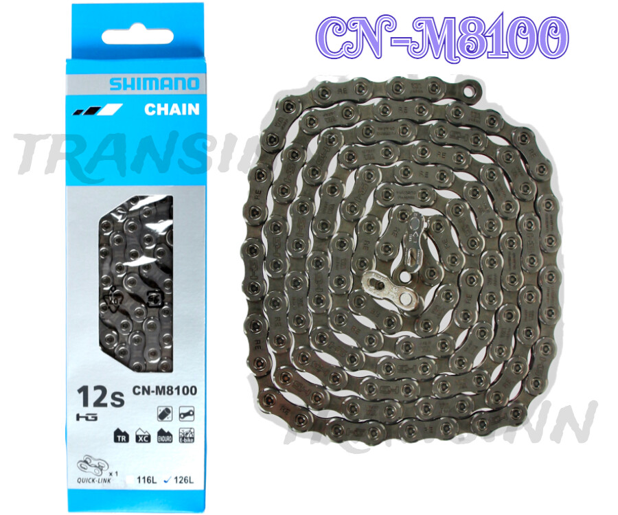 Shimano XT CN-M8100 12-speed w/ Quick-Link Chain 126 Link NIB (ICNM8100126Q)