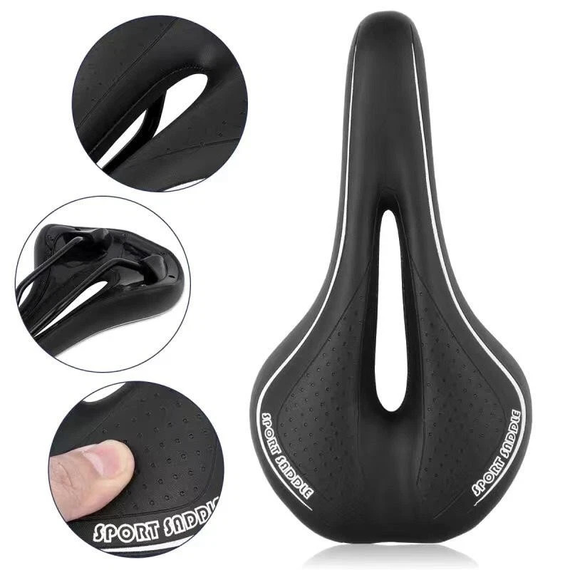 Soft Gel Bike Saddle Seat Comfort Bicycle Cycling Mountain Road Cushion Padded:)