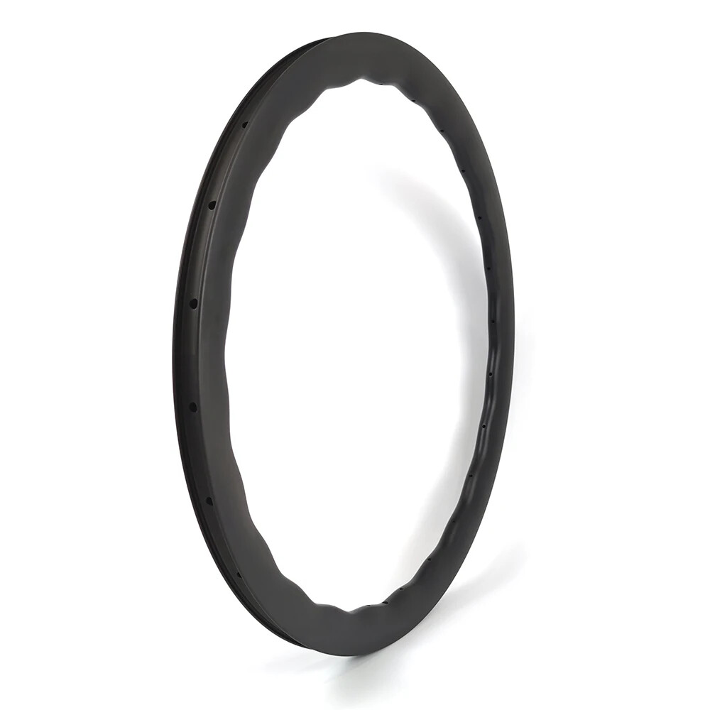 700C Road Bike Carbon Rim 28mm Wide Disc Brake Hook Hookless Tubeless Tubular