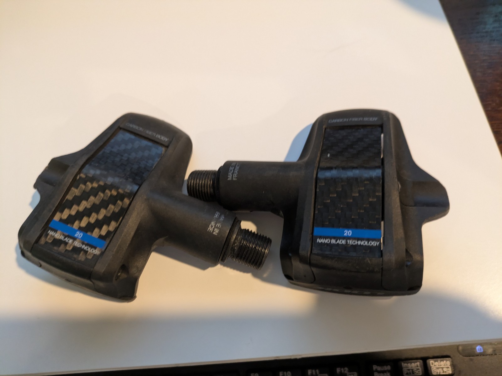 LOOK KEO BLADE Carbon Fiber Road Clipless Pedals Pair Black/Silver 9/16″
