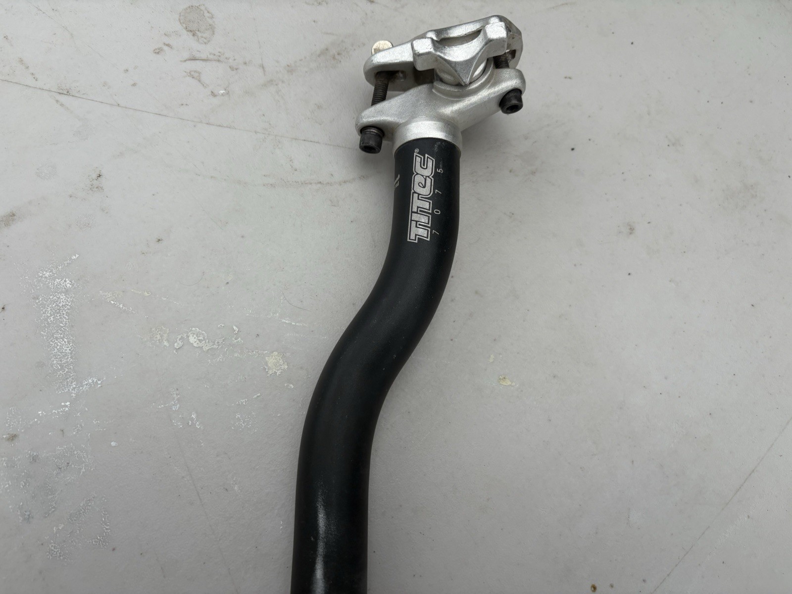 Seat post 27.2mm TITEC S-bend LAYBACK 7075 Saddle seatpost pillar bike part