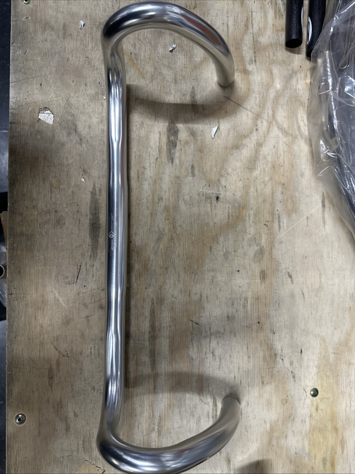 Dimension Short Drop Handlebar 26mm Clamp 42cm Width 340g Silver Aluminum