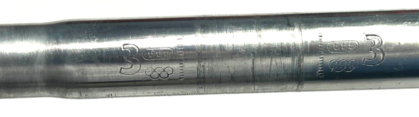 3TTT -HAND BAR – ALLOY – ROAD BIKE – SILVER – 26.0 / 38CM. – VINTAGE – USED