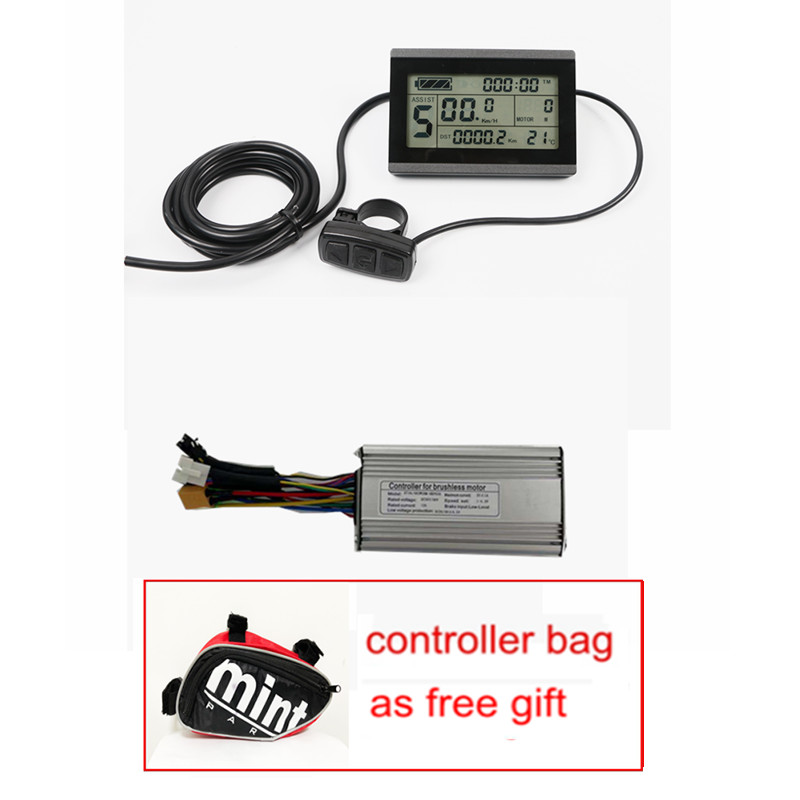 36V/48V15A KT Brushless DC Motor Controller Ebike+KT-LCD8H/KT-LCD3 Display