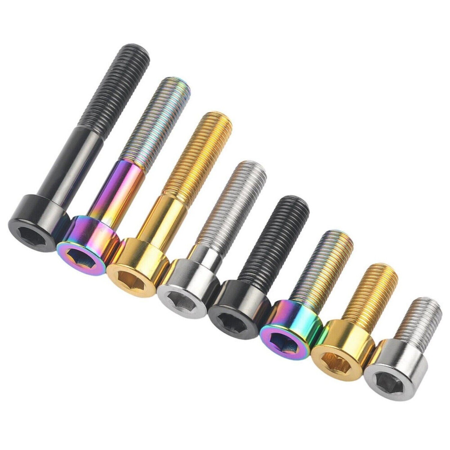 Titanium Ti Bicycle M10x20/25/30/35/40-60mm Screws Allen Hex Socket Head Bolts