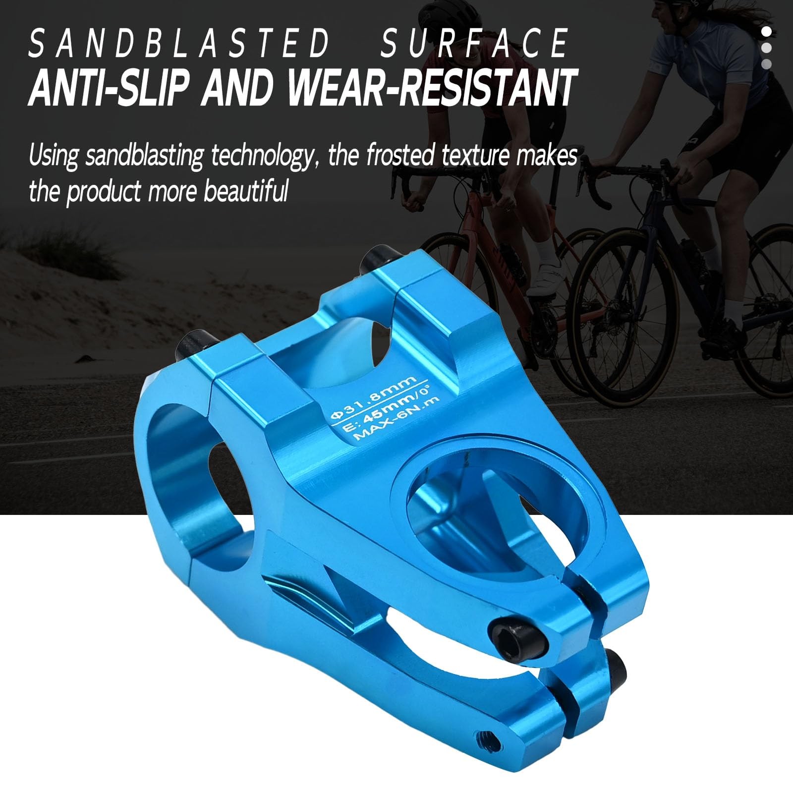 Handlebar Stem Aluminum Alloy Mountain Bike Riser Component Cycling Stem
