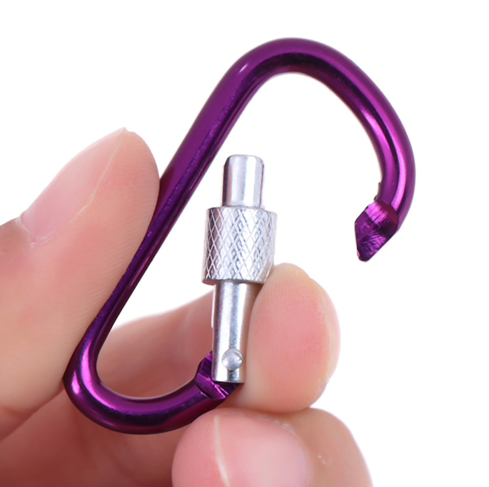 (5 PACK) 3″ HOOKS Aluminum Light Snap Carabiner D-Ring Clip Hiking Camping mini
