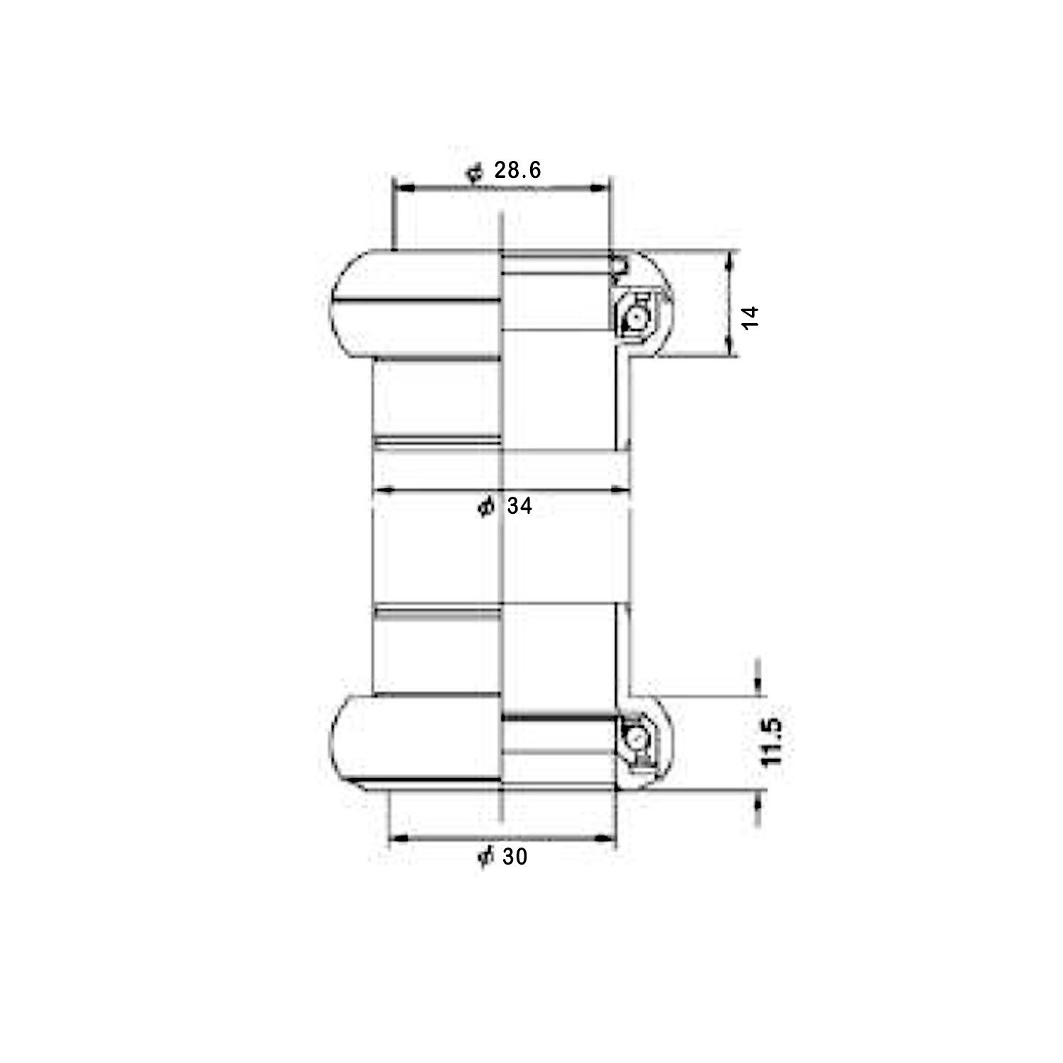 Tange Seiki Technoglide J-2 Headset 1 1/8 Inch with Top Cap , Silver