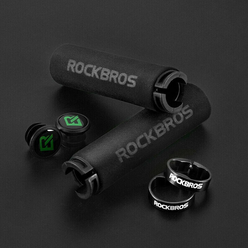 Bicycle Handlebar Grips Soft Silicone Sponge Cycling MTB BMX Road Bike ROCKBROS