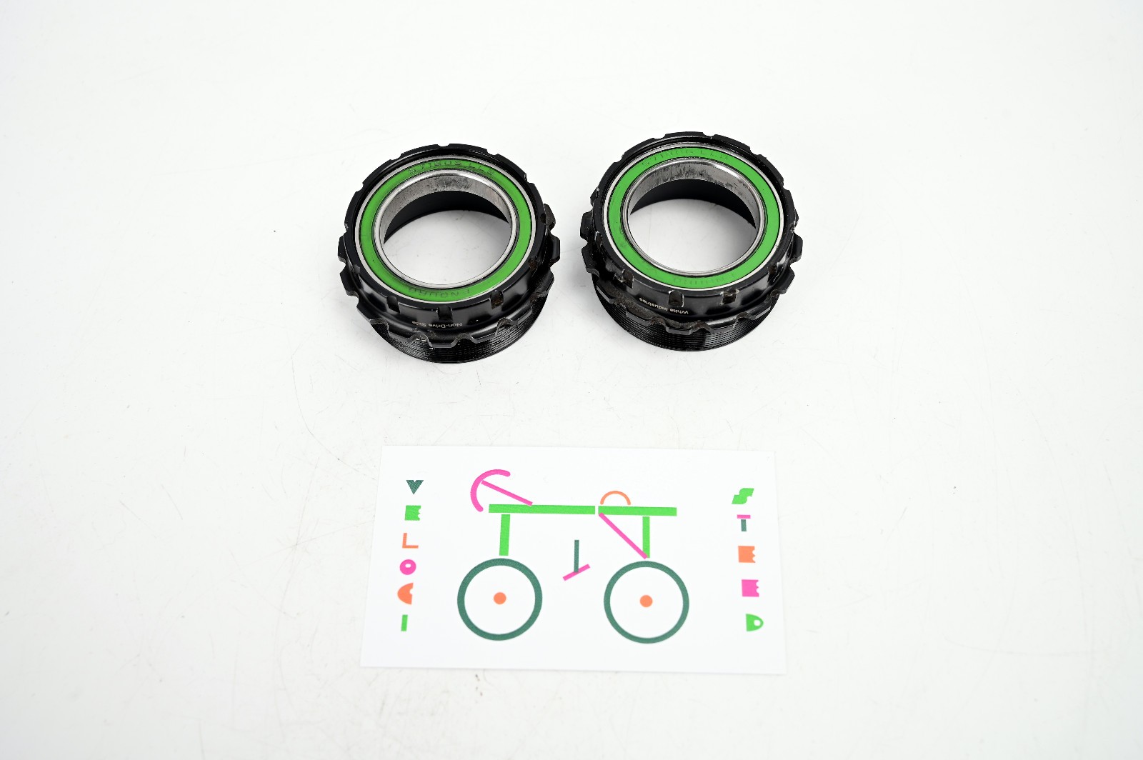 White Industries External T47 Bottom Bracket 68/73mm Black 30mm Spindle