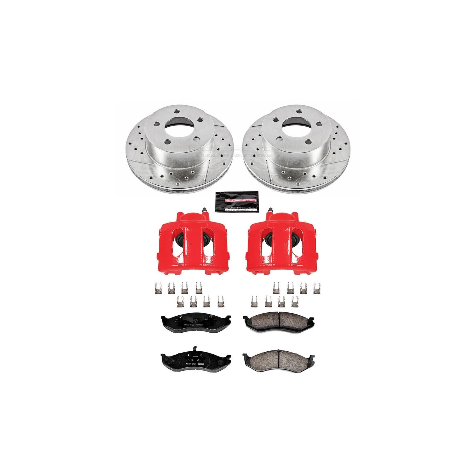 Power Stop KC2119 Z23 Evolution Sport Brake Kit with Powder Coated Calipers B…