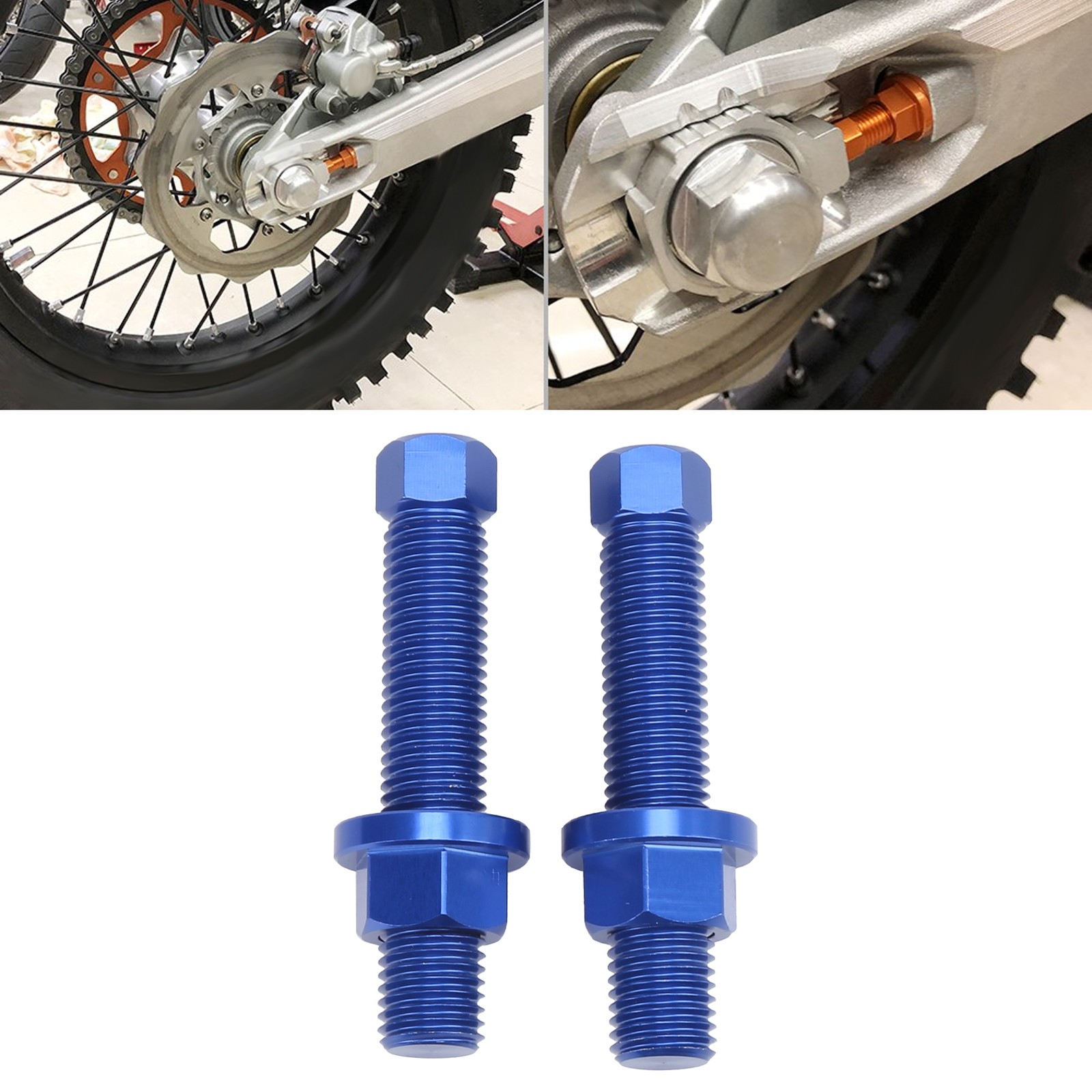2pcs Aluminum Alloy Chain Adjuster Bolts Direct Replacement For 50304040100 JSQH