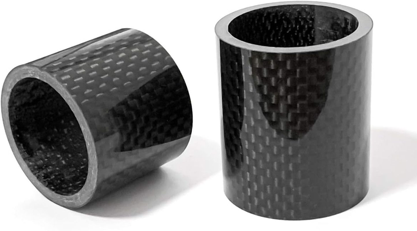Bike Carbon Fiber Headset Spacer Set, 1-1/8 Inch, 30mm/40mm for Bicycles