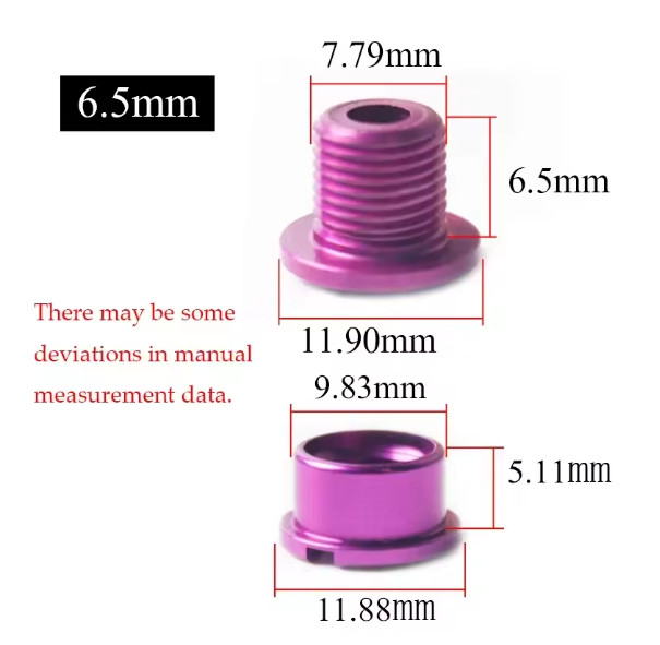 BUCKLOS Bike Chainring Bolts Single/Double/Triple Speed Disc Chainwheel Screws F