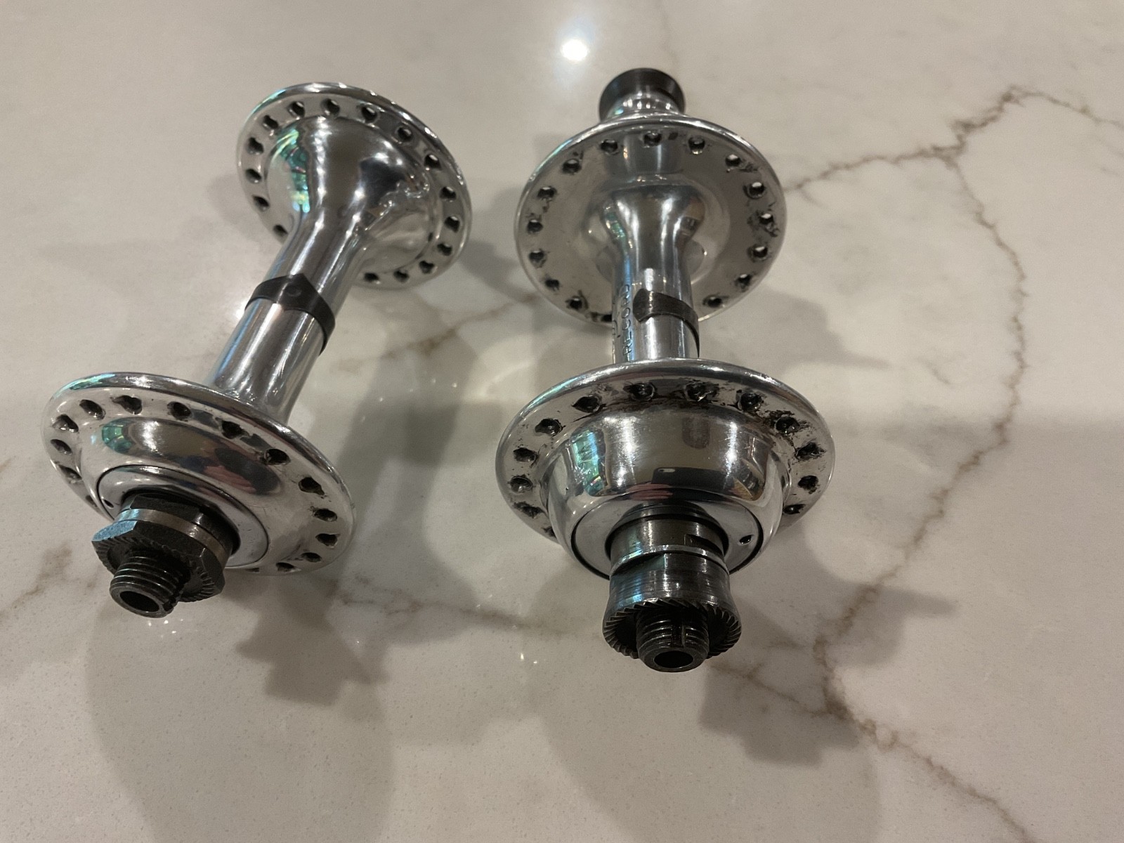 Campagnolo Record Hubs 36 Hole 1980s 100/126mm English