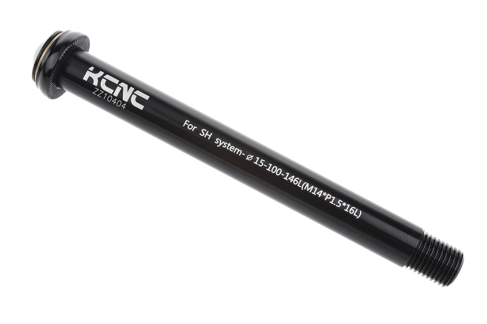 KCNC KQR08 15mm Front Thru Axle 100mm Shimano FOX M14xP1.5 CNC Black Skewer 146m